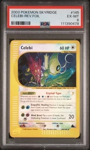 pokemon celebi 145/144 psa 6 set skyridge reverse foil near mint ex 2003 eng - Photo 1 sur 2
