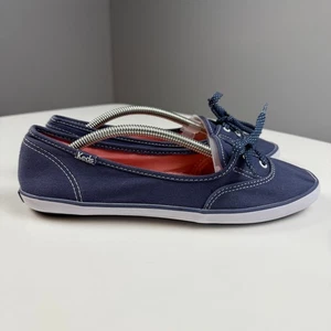 Keds teacup women flat shoes canvas blue size 7 - Picture 1 of 7