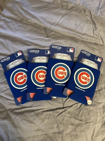 4 Chicago Cubs Cooler Can Koozy! LOT OF 4, Brand New! 2016 MLB Cover
