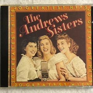 Andrew Sisters Greatest Hits CD 20 Song Best of Compilation Album - Picture 1 of 4