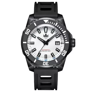 Orologio subacqueo automatico PHOIBOS LEVIATHAN PY032E DLC 500M bianco - Foto 1 di 21
