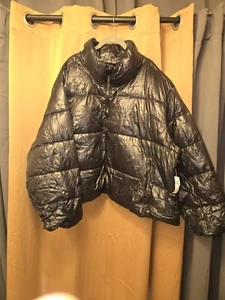 New Old Navy 3x solid black puffer jacket - Picture 1 of 4