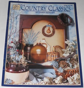Country Classics Volume 2 Painting Book by Karen Rideout Kitchen Witich Snowman - Picture 1 of 5