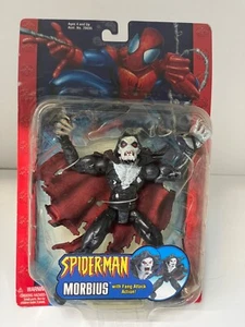 Marvel Spiderman MORBIUS 6” figure with Fang Attack Action Toy Biz 2002 MOSC - Picture 1 of 14