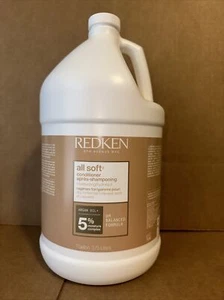 REDKEN  All Soft  CONDITIONER Gallon  128oz -NEWEST PACKAGING!! FREE SHIPPING!! - Picture 1 of 3