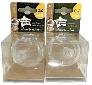 Tommee Tippee 2 Pack Dos Botellas Pezones Total 0 m+ NUEVO SELLADO - Imagen 1 de 2