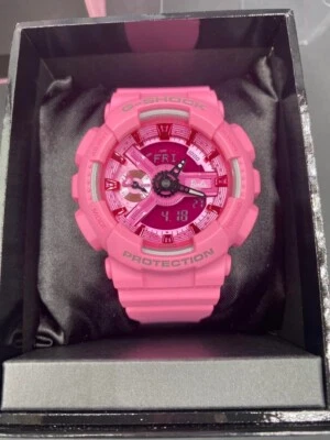 RARO! Barbie × G-SHOCK GMA-S110BE-4AJR Kawaii Rosa Reloj Pulsera Analógico Mujer Foto 1 de 4