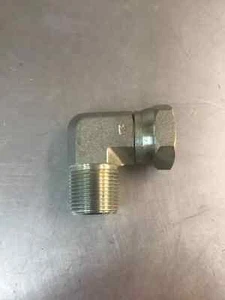 1501-12-12, 3/4" NPT MALE x 3/4" NPT FEMALE SWIVEL, 90 DEG, ADAPTER FITTING - Picture 1 of 1