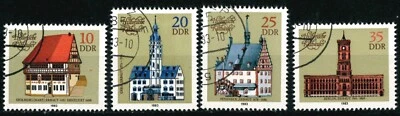 GERMANY DDR OLD STAMPS 1983 Historical City Halls - USED/CTO - Image 1 of 2