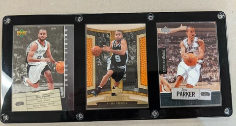 TONY PARKER 3 CARD PLAQUE SAN ANTONIO SPURS Cover