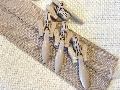 TAN #3 Invisible Zipper Yardage for pillows - 25 yds/35 pulls - Image 1 of 2