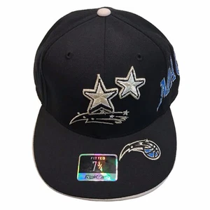 Orlando Magic NBA Reebok Elements All Over 5 Logos 7 3/4 Fitted Cap Hat $28 - Picture 1 of 5