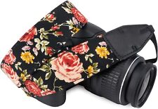 Hippie Vintage Camera Neck Strap Shoulder Woven For Canon Nikon Sony DSLR Rose