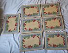 Lot Of 7 Pimpernel Cork Backed Placemats Sue Zipkin Fruits 10X 9 Inches