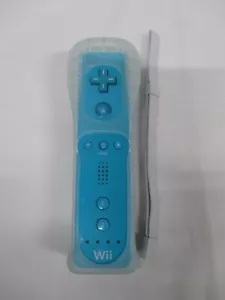 Nintendo Wii -- Wii Remote Blue - Controller -- w/ jacket & strap. JAPAN. 54846 - Picture 1 of 15