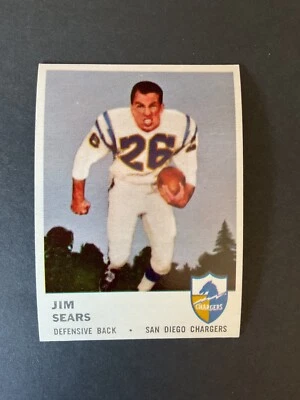 1961 Fleer #164 Jim Sears NM Vintage National American Football League - Image 1 of 2