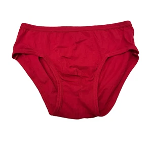 Jockey Life Briefs Pouch Front Mens Size Large Red Cotton - Picture 1 of 6