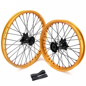 KKE 21/18 Enduro Spoked Wheels Fit Surron Ultra Bee 2023-2025 E-Bike Gold Rims - Picture 1 of 15