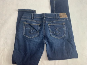 Silver Jeans Co. Women's Jeans Suki Mid Slim W32/L29.5 Dark Wash Denim - Picture 1 of 6