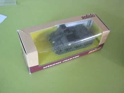 SOLIDO MILITAIRE CHAR M7 AMERICAIN + BOITE + NOTICE TTBE - Photo 1/4