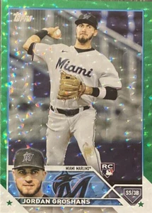 2023 Topps Series 2 Green Ice Foil #386 Jordan Groshans 097/499 Marlins RC - Picture 1 of 1