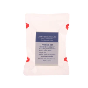 1Pc Medical Z-fold Sterile Compressed Hemostatic Gauze First Aid Gauze Pads-j - Picture 1 of 12