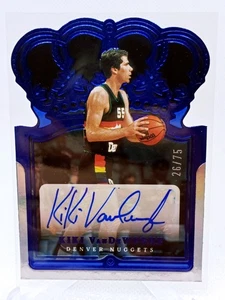 2021-22 Panini Crown Royale - Crown Aut Kiki Vandeweghe  Blue /75  - Picture 1 of 2