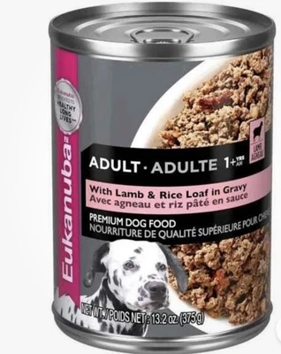 Comida enlatada para perros Eukanuba para cena de cordero y arroz adultos (12 paquetes) caducidad: abril de 2027 Foto 1 de 4