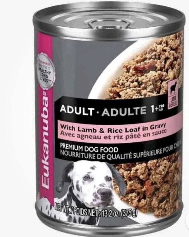 Comida enlatada para perros Eukanuba para cena de cordero y arroz adultos (12 paquetes) caducidad: abril de 2027 Foto 1 de 4