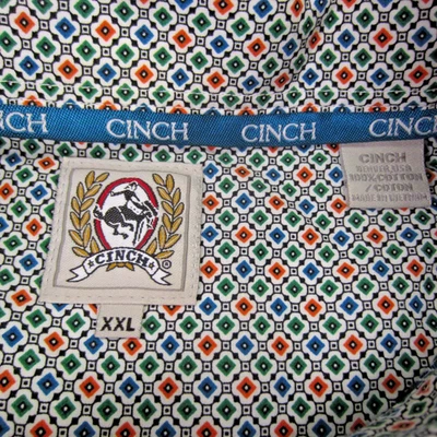 Camisa Cinch Para Hombres XXL Multi Geométrica Estampado Floral LS Abotonada Vaquero Occidental Foto 1 de 4