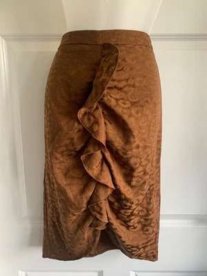 Zara high waisted brown skirt size 10 new without tags - Image 1 of 4