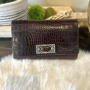 Cartera de cuero marrón vintage Brighton - Imagen 1 de 5