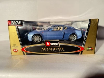 Maserati 3200 GT 1:18 Bburago 1998 - Azul - Colección Oro - Nuevo de Lote Antiguo/Sin usar, en caja - Italia Foto 1 de 4
