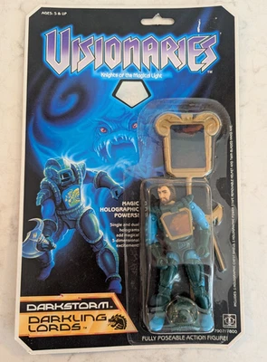 Figura de acción Visionaries Darkstorm Darkling Lords de Hasbro 1987 de colección sin usar, en caja Foto 1 de 4