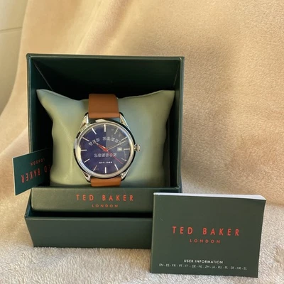 Ted Baker Leytonn Leather Strap Watch, 40mm - Image 1 of 4