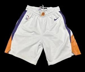 Nike Phoenix Suns Men’s White Engineered Authentic Basketball Shorts Size 34 M - Picture 1 of 7