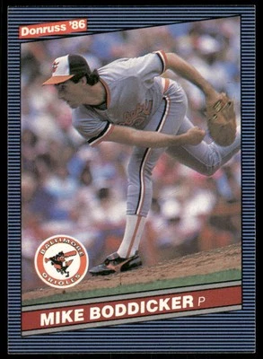 1986 Donruss #47 Mike Boddicker Baltimore Orioles Baseball Card - Image 1 of 2