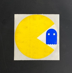 RARE PACMAN PAC-MAN ATARI video game LARGE VINTAGE MOD sticker decal *READ - Picture 1 of 3