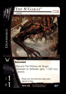The N'Garai - Army MTU-148 Marvel Team Up VS System 2004 TCG CCG - Image 1 of 2