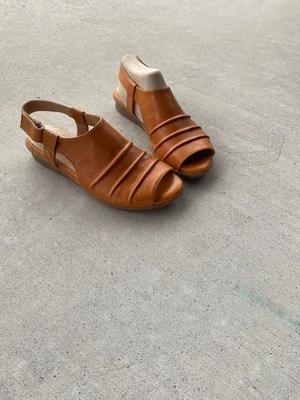 Sandalia Bussola Mujer 36 Coimbra Punta Abierta Cordones Informal Cómoda Cuero Foto 1 de 4