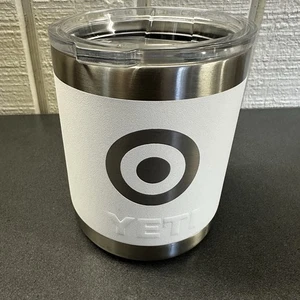 Yeti Rambler 10 oz White Stackable Lowball Insulated Travel Mug Cup Target Logo - Bild 1 von 15