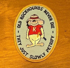 Old Rockhounds Never Die They Just Slowly Petrify Patch 4.25"x3.25" - Picture 1 of 1