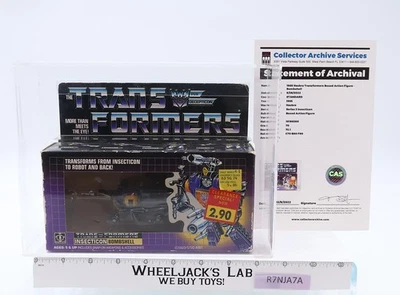 Bombshell CAS GRADED 70 70/80/90 G1 Transformers 1985 Hasbro NEW TAPE SEALED - Image 1 of 4