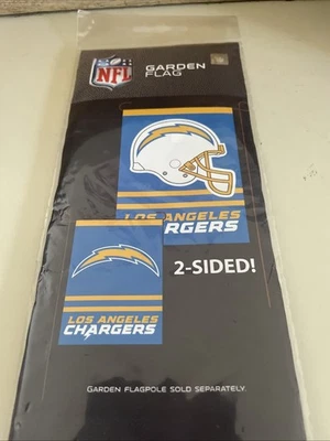Bandera de jardín de los Angeles Chargers mercancía oficial de la NFL 12,5 X 18 PERNOS Foto 1 de 2