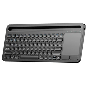 Teclado Bluetooth con soporte táctil integrado para múltiples dispositivos para Windows iOS Android - Imagen 1 de 10