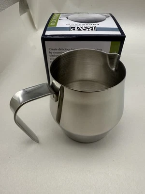 Jarra de espuma y vapor espresso de acero inoxidable RSVP 18/8, 10 onzas *LEER Foto 1 de 4