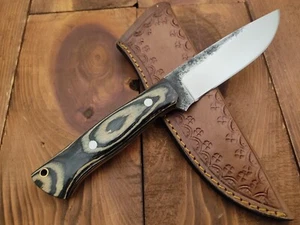 Custom Handmade 1095 H.C Steel Fix Blade Camping Survival Outdoor Hunting Knife - Picture 1 of 14