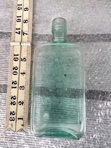 antique glass whisky flask Bottle anderson morpeth northumberland - Picture 1 of 2