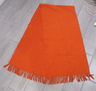Lafayette 148 New York Shawl Orange Angora Wool Pockets Fringe One Size Luxe 88