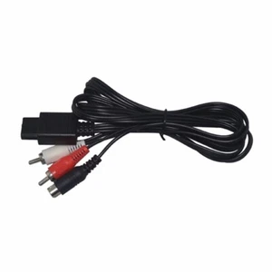 S-Video Cable Connectors for GameCube N64 SNES For NGC GC RCA AV Cord 1.8M 6FT - Picture 1 of 6